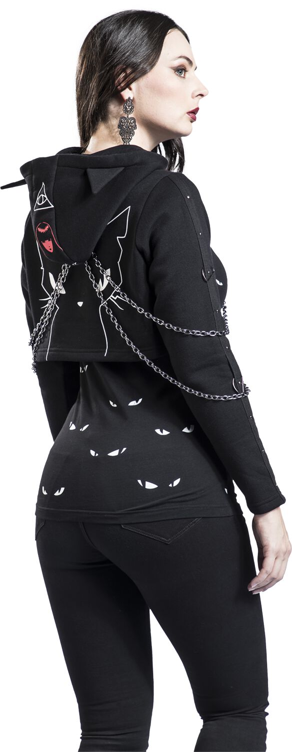Gothicana X Emily the Strange - Sweat à capuche 2-en-1 | Gothicana by EMP Sweat-shirt à capuche