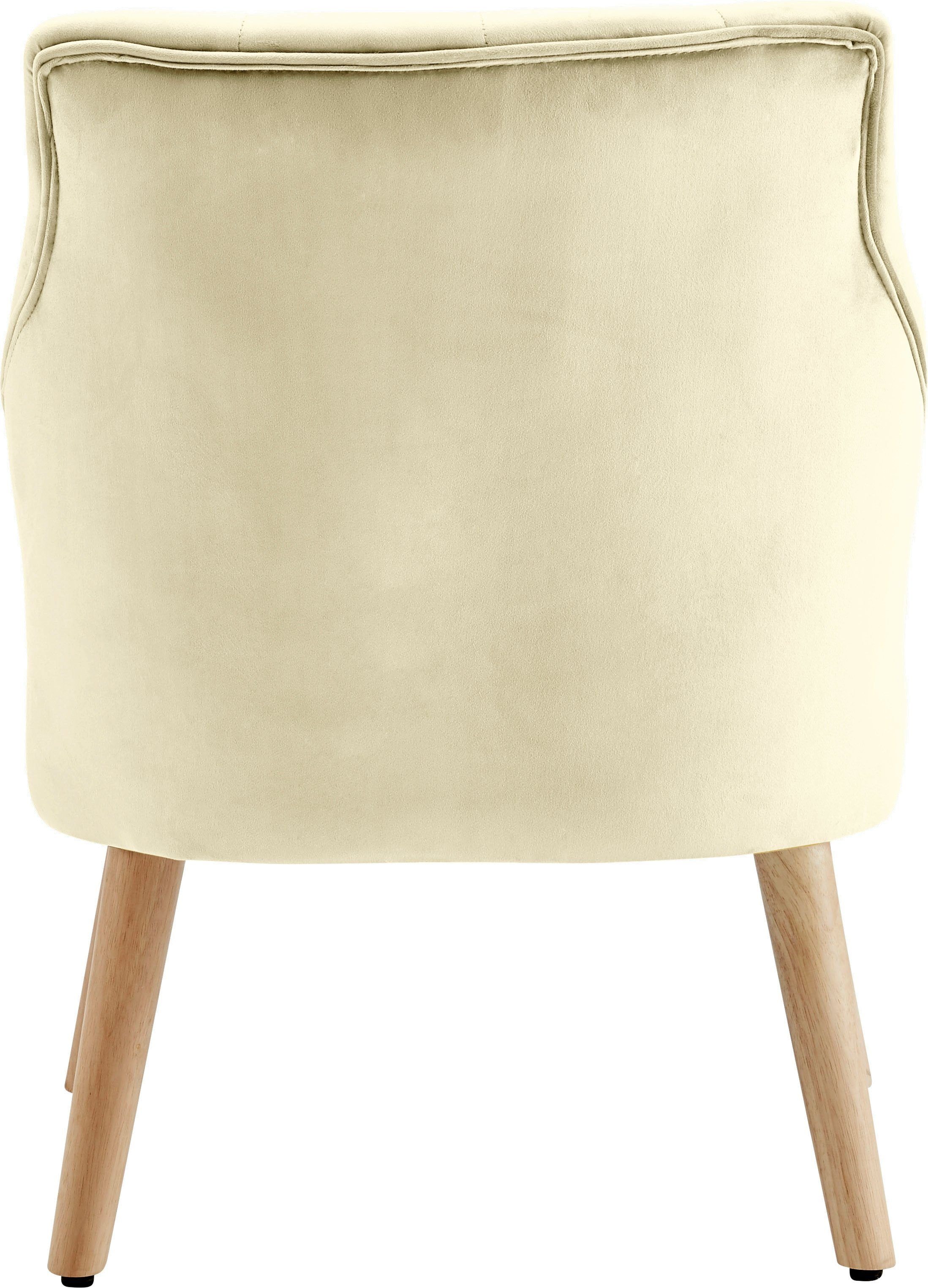 Home affaire Esszimmersessel »Emery« 2er Set, aus schönem weichen Samtvelours Bezug, Sitzhöhe 42 cm