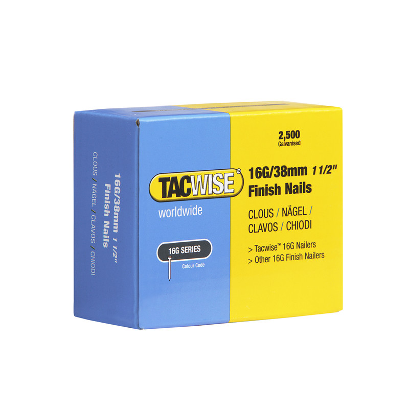 Tacwise afbouwnagels maat 16 38mm