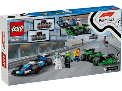 LEGO F1® grid met VCARB en Sauber racewagens (60474)