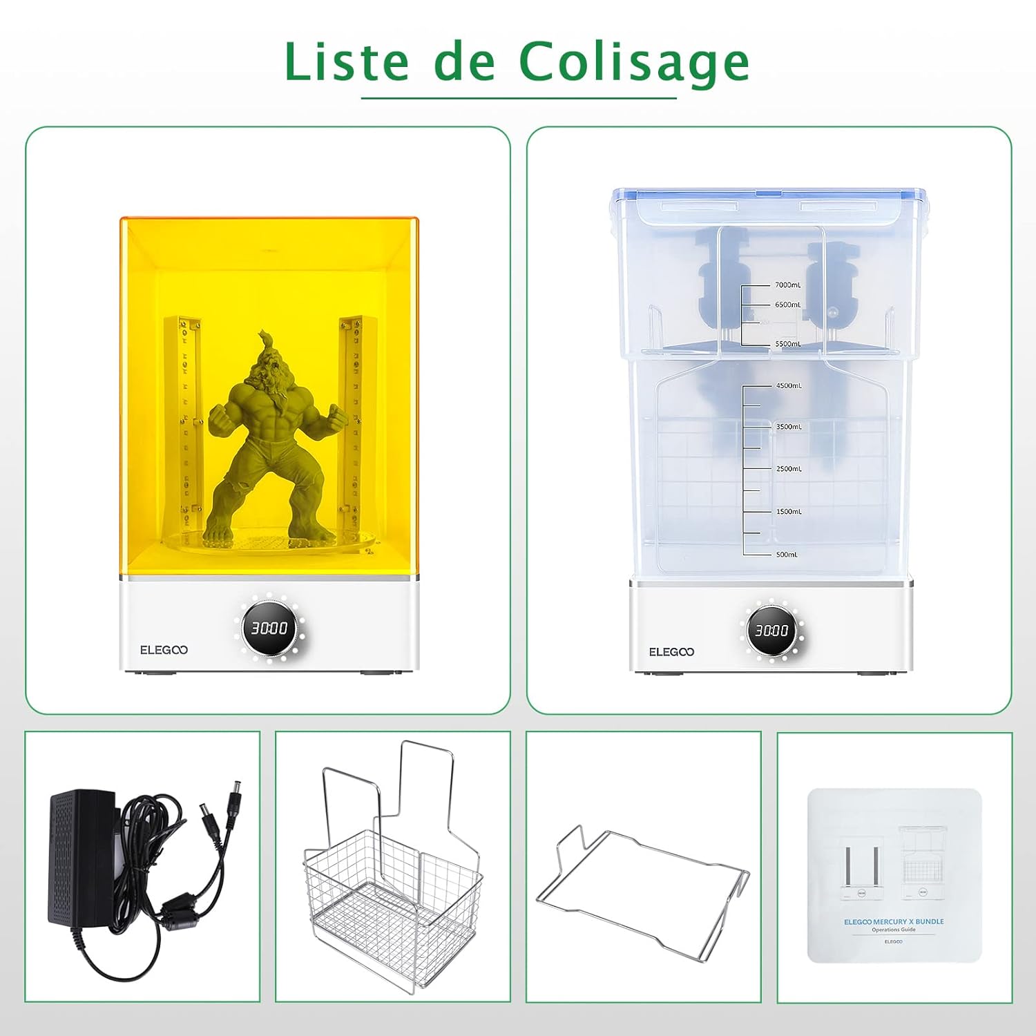 Machine de nettoyage et de durcissement ELEGOO Mercury X Bundle