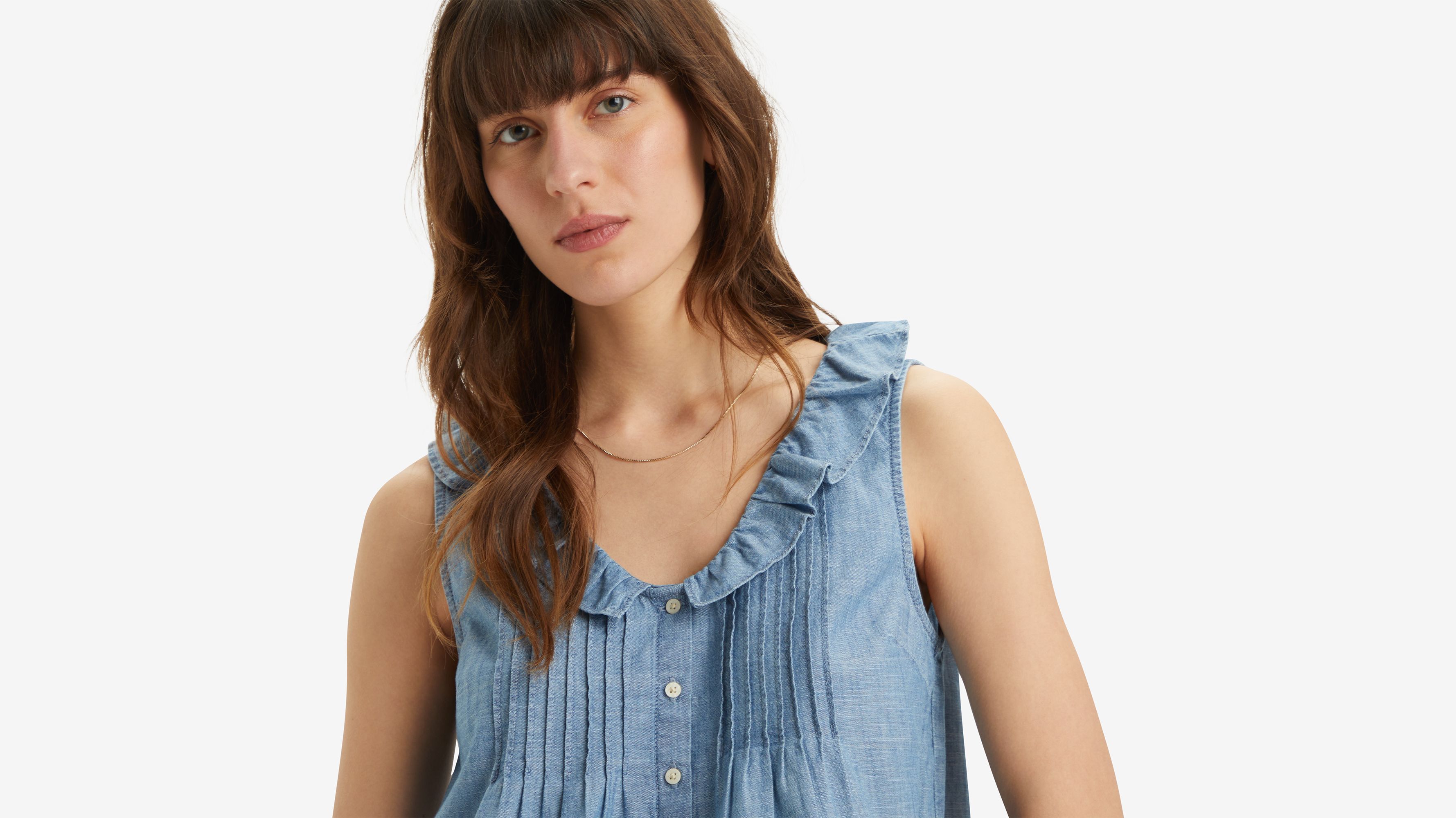Blouse Fauna Lightweight - Serene Light Stone - Bleu