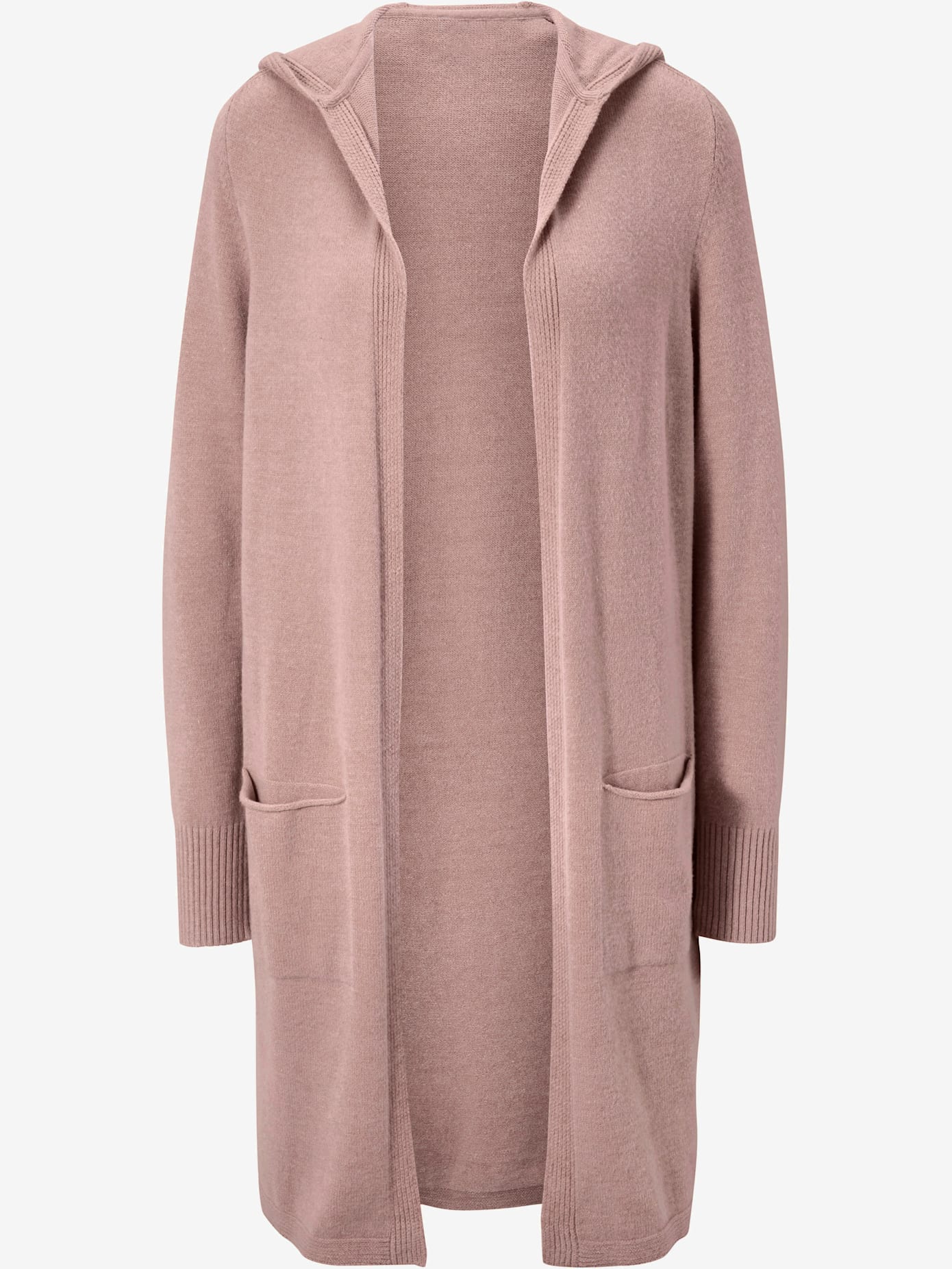 Veste longue en tricot style cardigan
