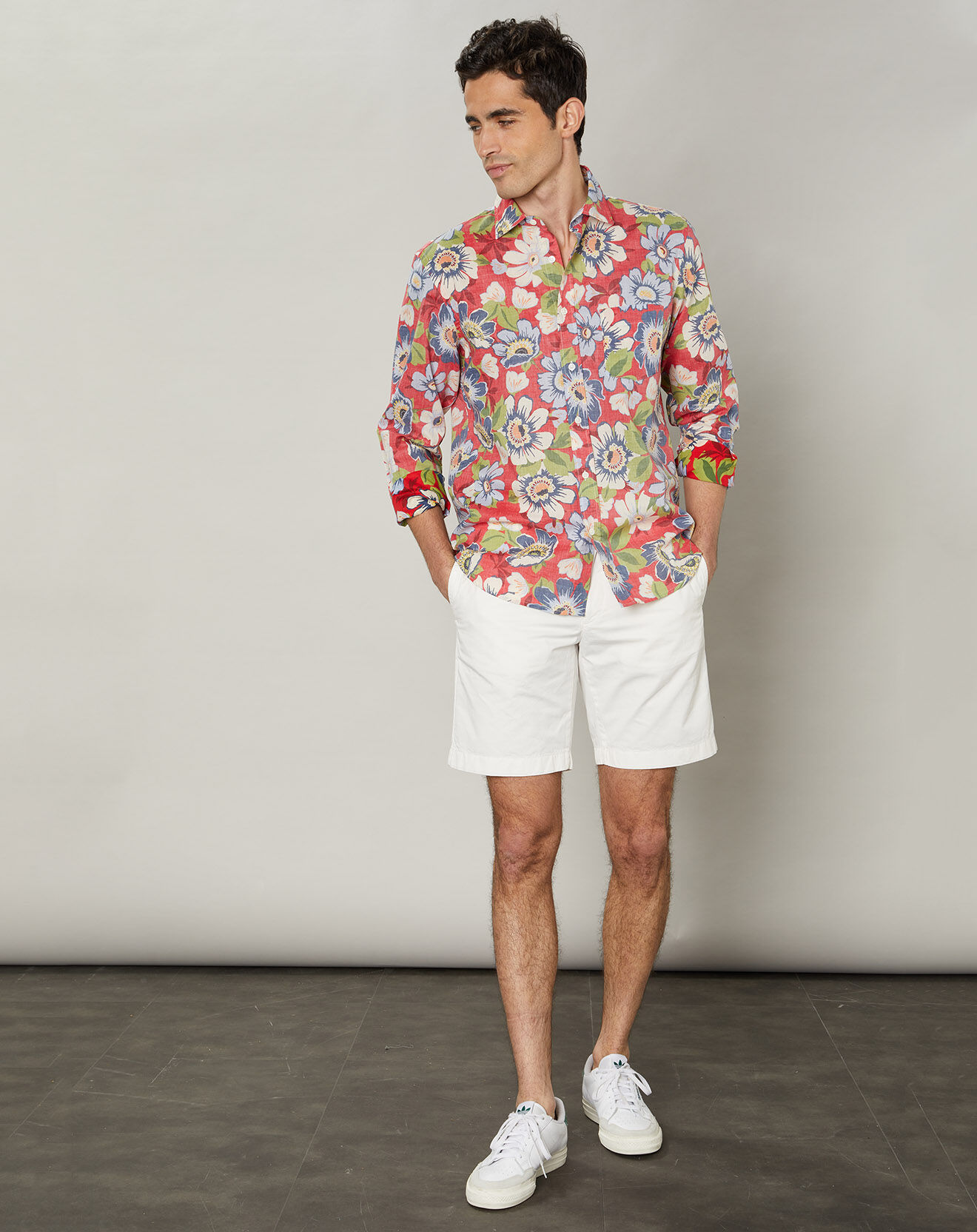 Hartford Chemise regular Paul rouge