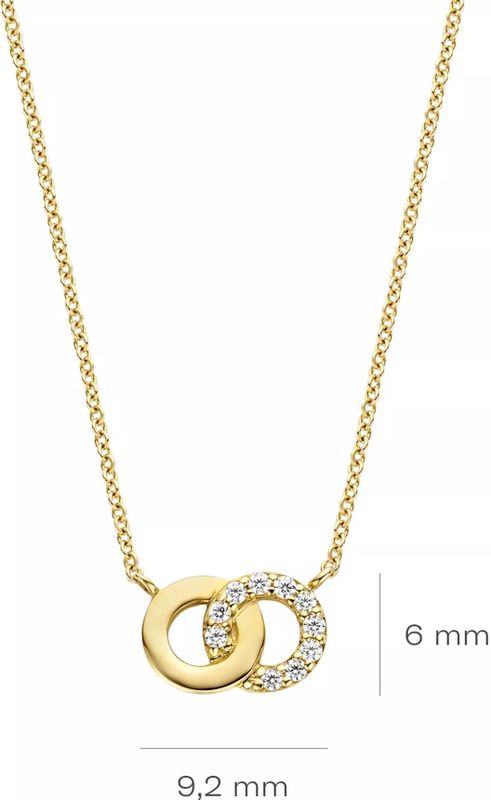 Blush - Ketting - Goud - Zirconia - 14 Karaat