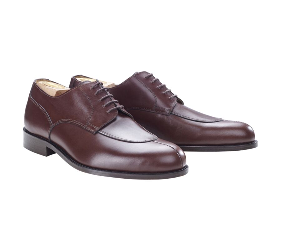 Derbies homme Chocolat semelle cuir - PADDINGTON