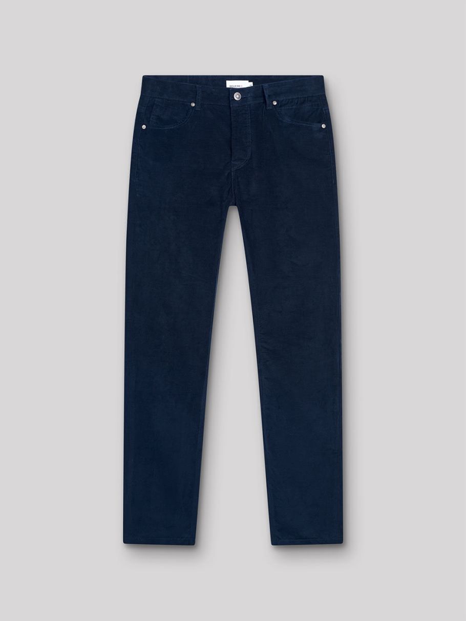 Jean couleur slim en coton élasthane uni