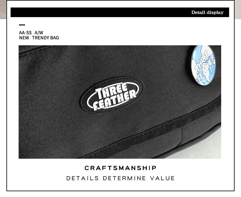 EAVALURE - Messengerbag met letterflap