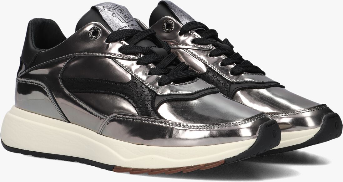 zilverkleurig floris van bommel lage sneakers sfw-10138 suvi