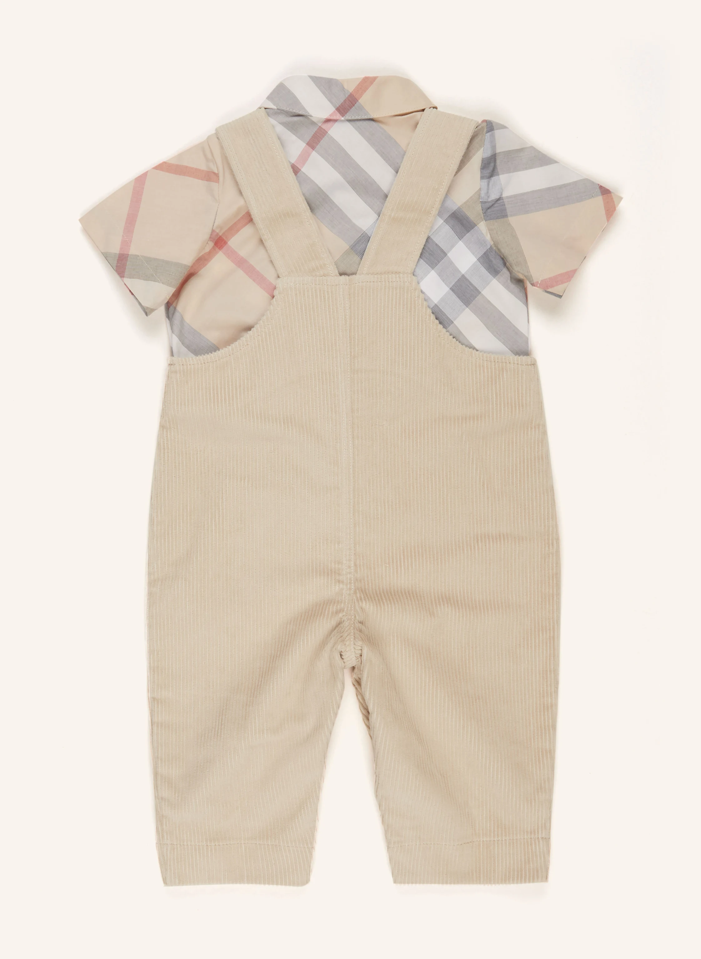 BURBERRY Set: Latzhose, Resorthemd und Bucket-Hat