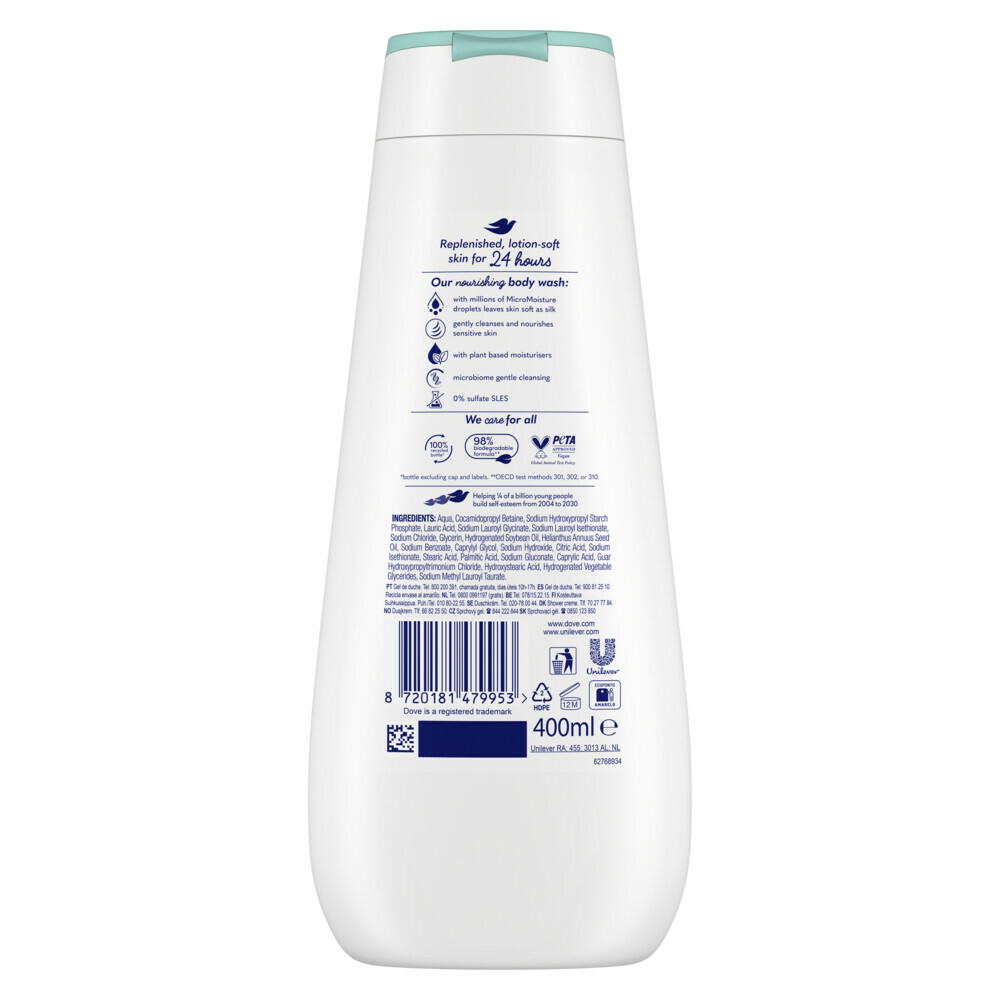 6x Dove Douchecrème Derma Hypo-Allergenic400 ml