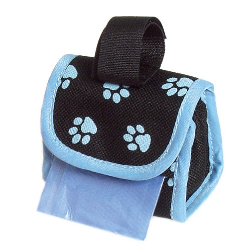 Porta-saco rosa flamingo para cinto de cachorro
