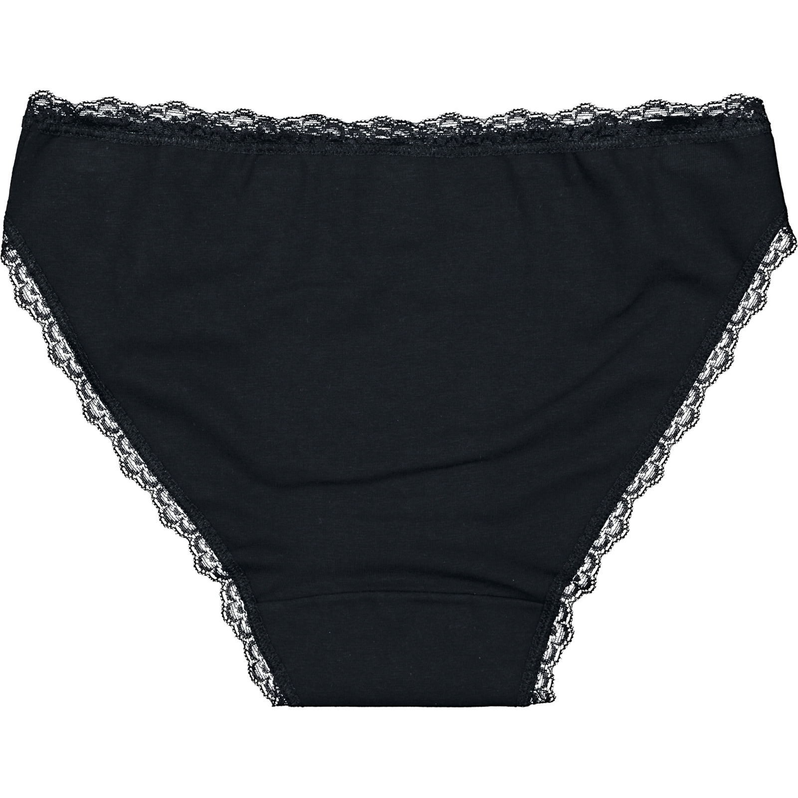 Damen-Slip Tai Spitze Bio, 5er-Pack S, schwarz