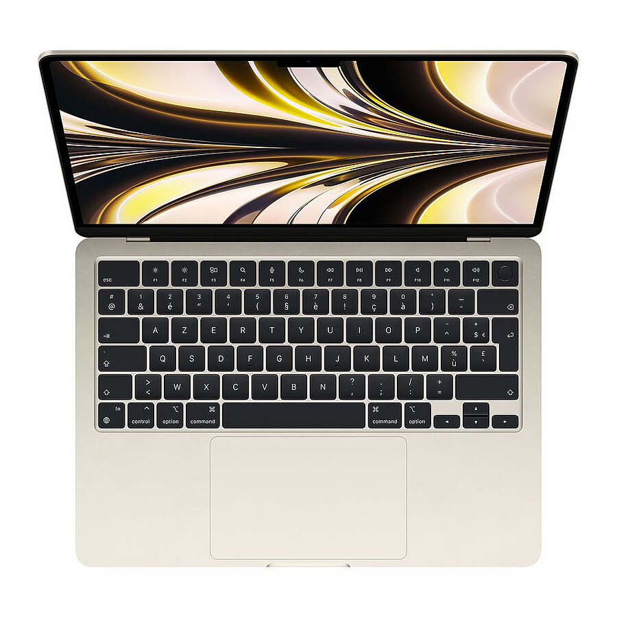 Apple MacBook Air M2 13 pouces (2022) Lumière stellaire 16 Go/256 Go (MC7W4FN/A)