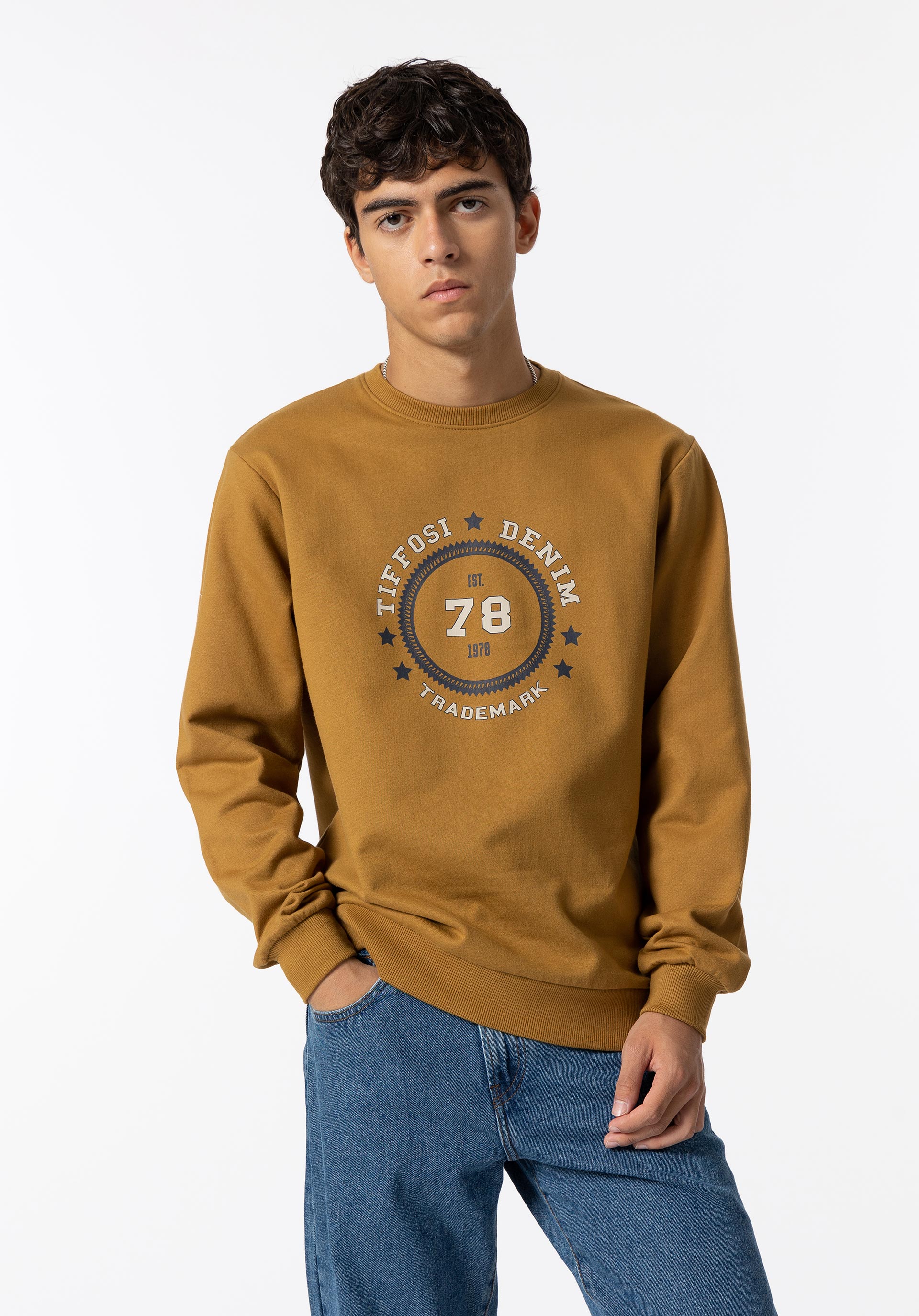 Sweatshirt com Estampado Frontal