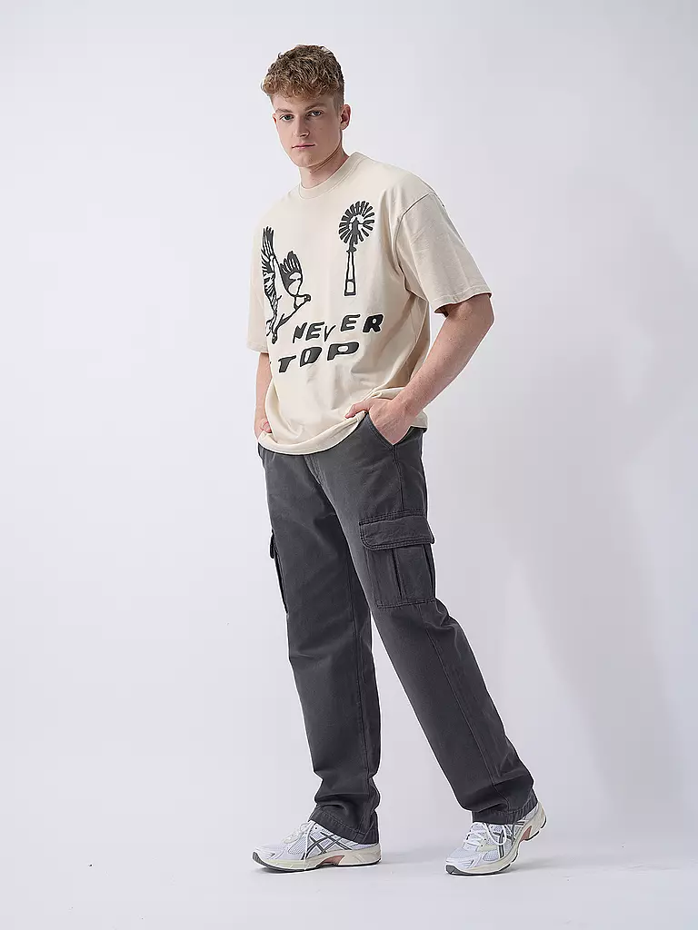 PEGADOR Cargohose NEIVA Straight Fit grau