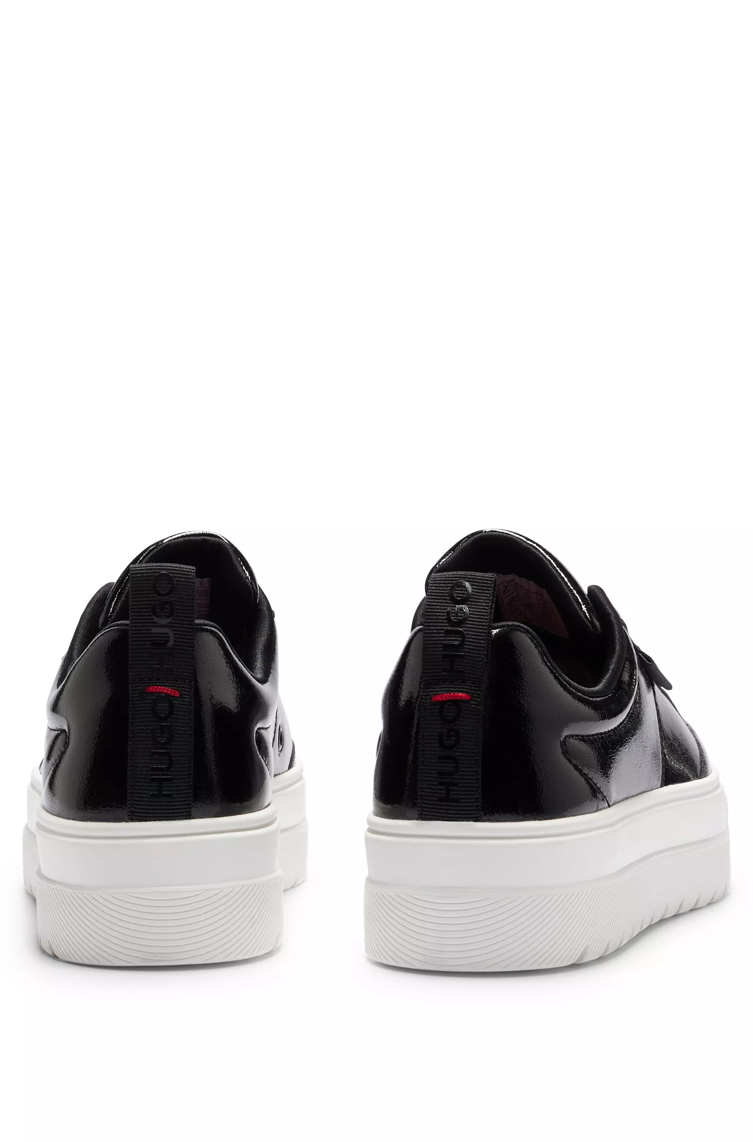 Tênis HUGO Red-Platform com detalhes do logotipo
