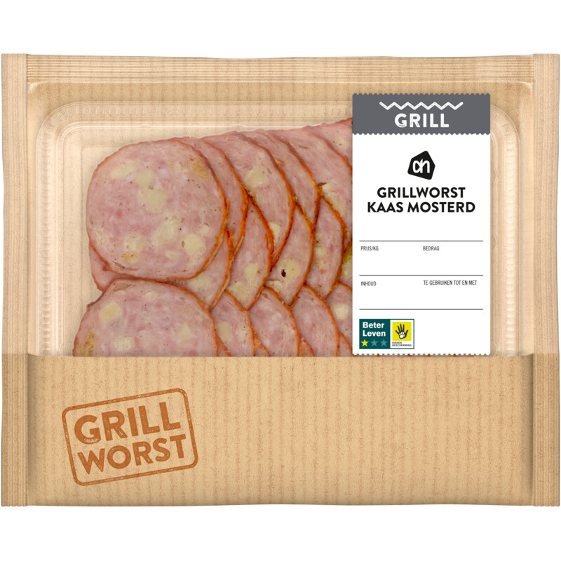 AH Grillworst kaas mosterd