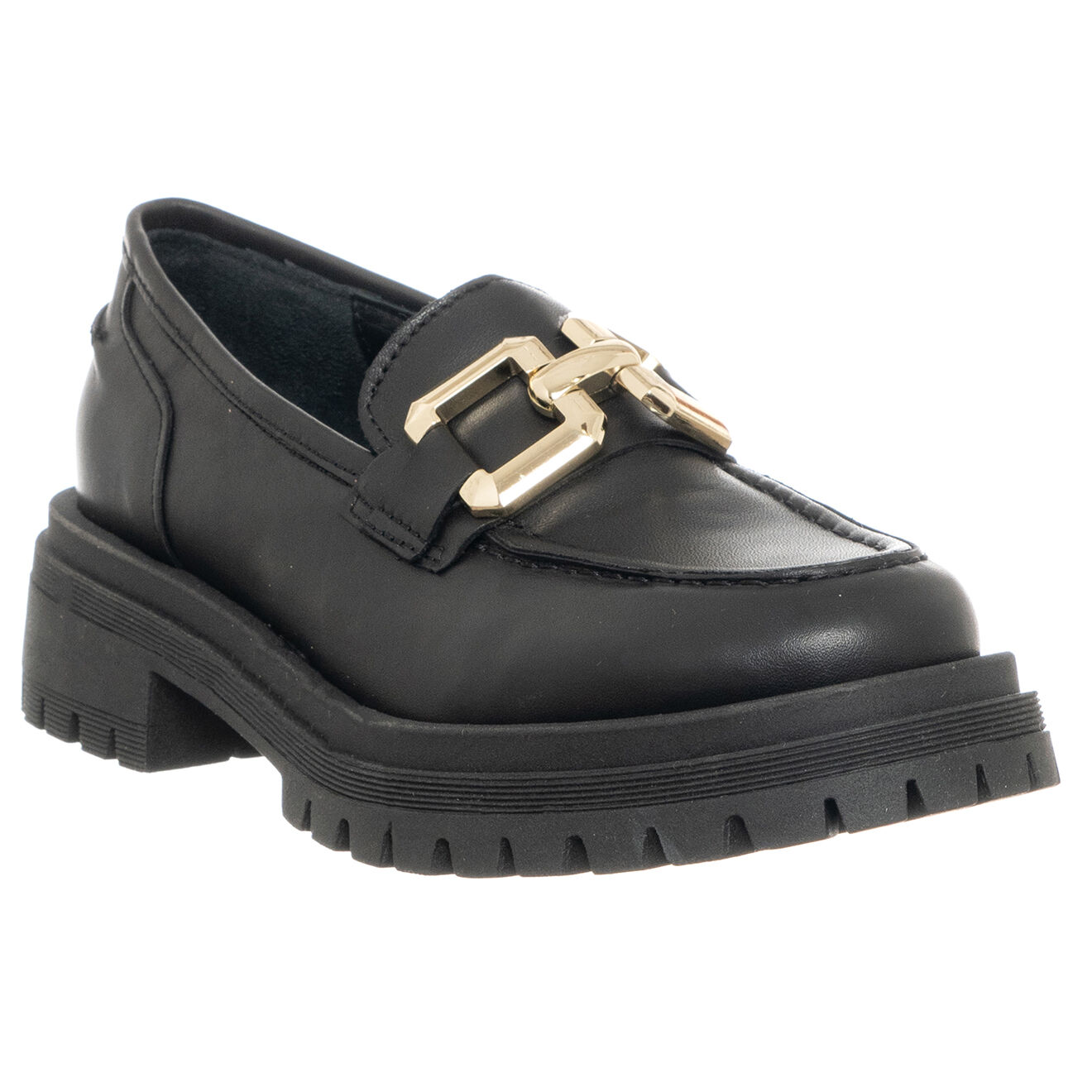 Loretta Pettinari Mocassins en Cuir Mean noirs - Talon 4.5 cm