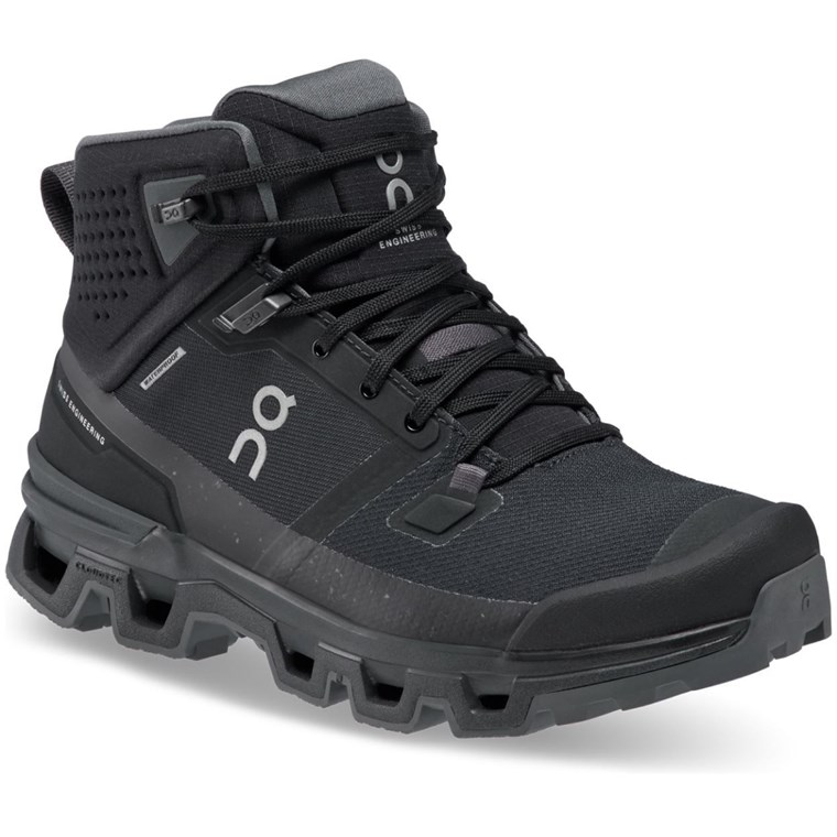 On Cloudrock 2 Waterproof Shoes Women Black/Eclipse
