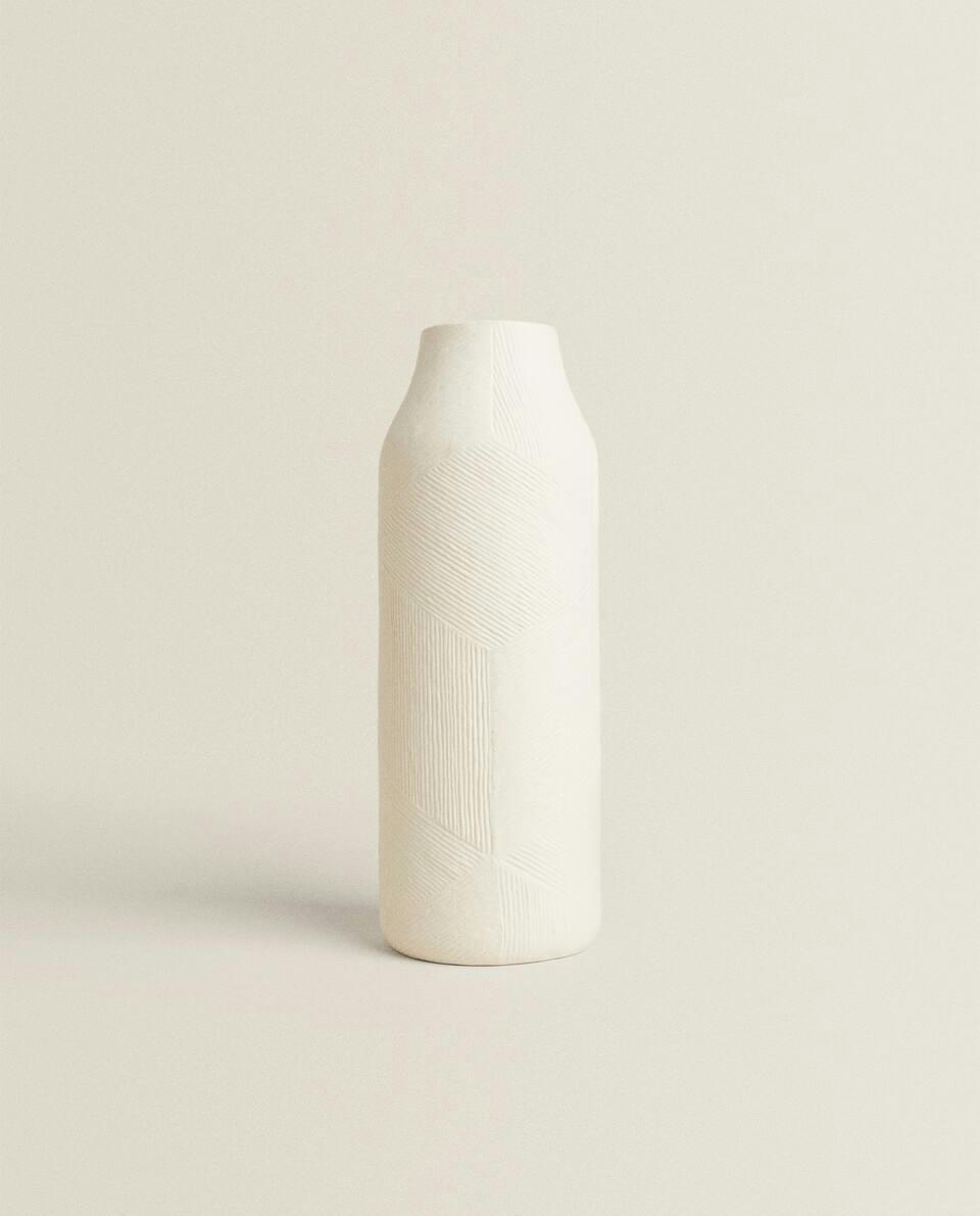VASO DE CERÂMICA TEXTURIZADA