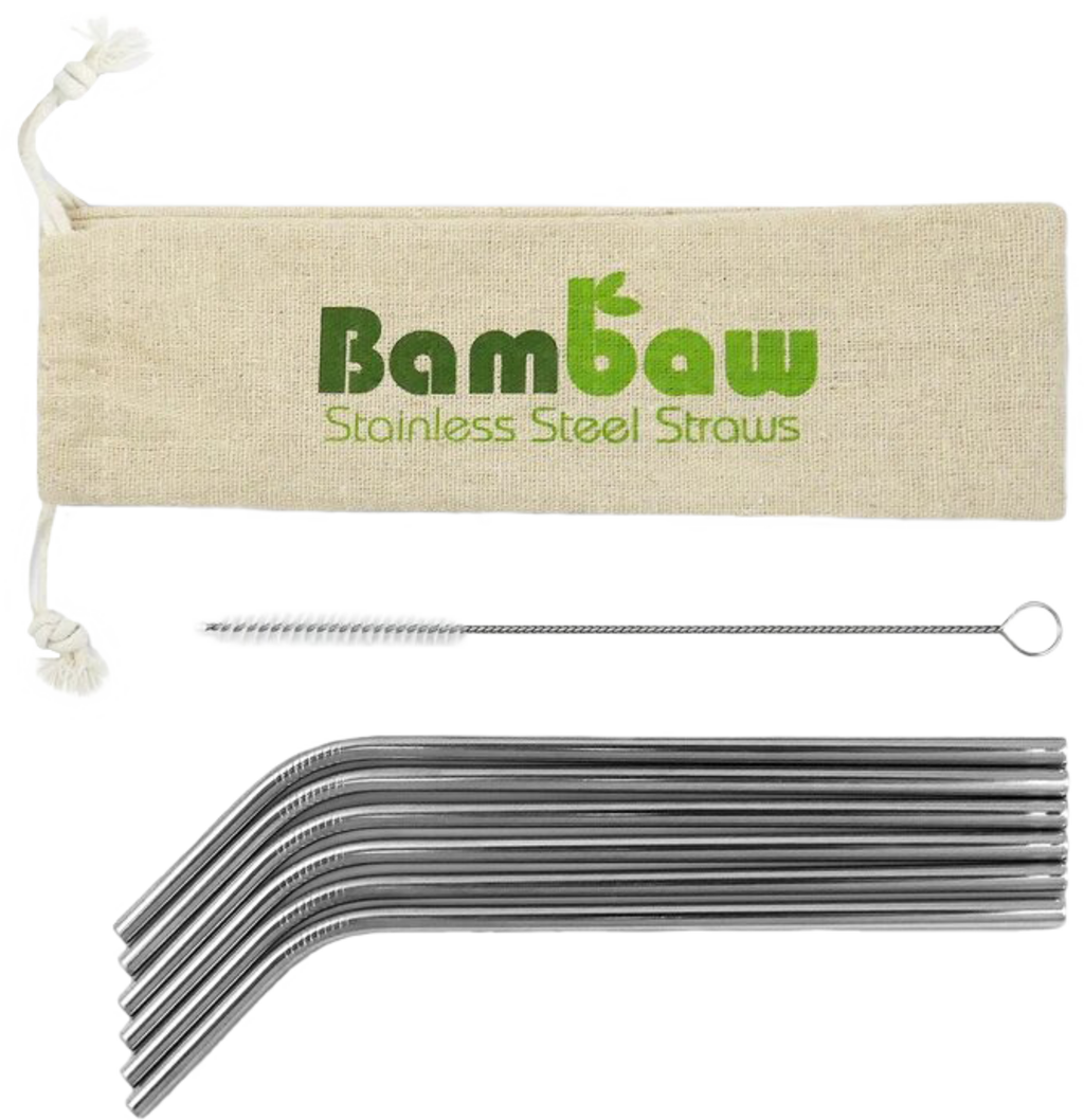 Bambaw  Set Edelstahl Trinkhalme