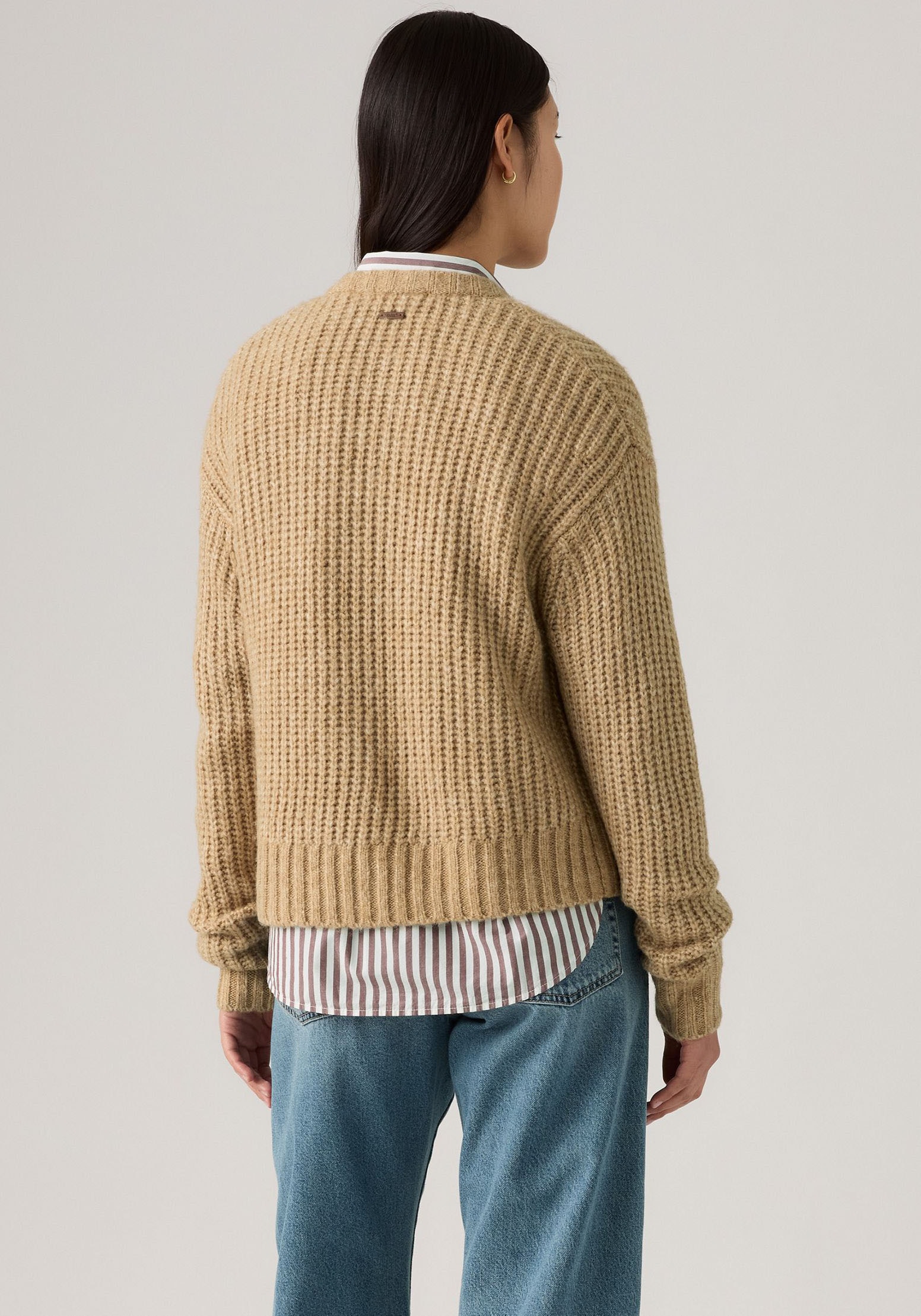 Levi's® Strickjacke Wärmender, pflegeleichter Materialmix