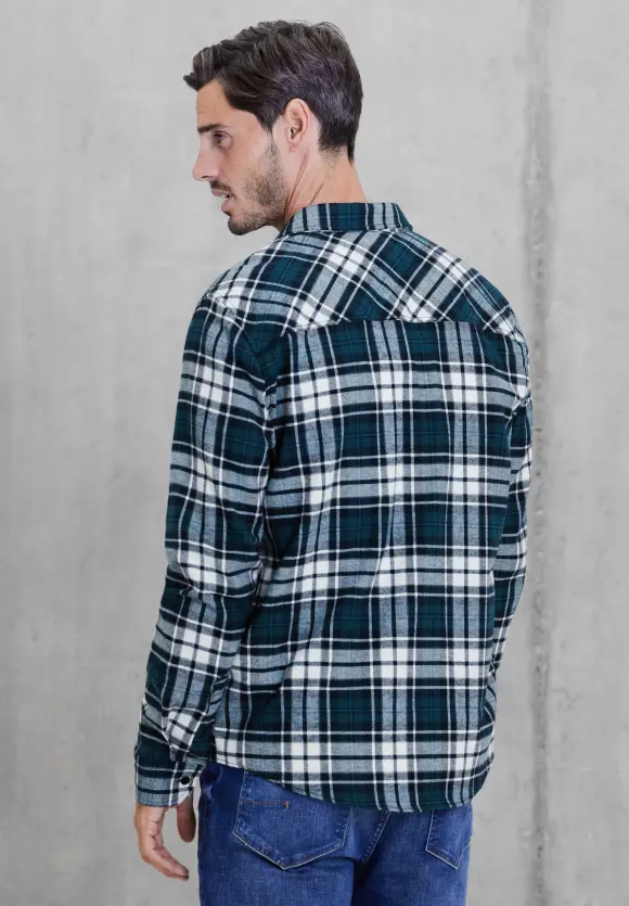 Hemd mit Karomuster - deep navy blue