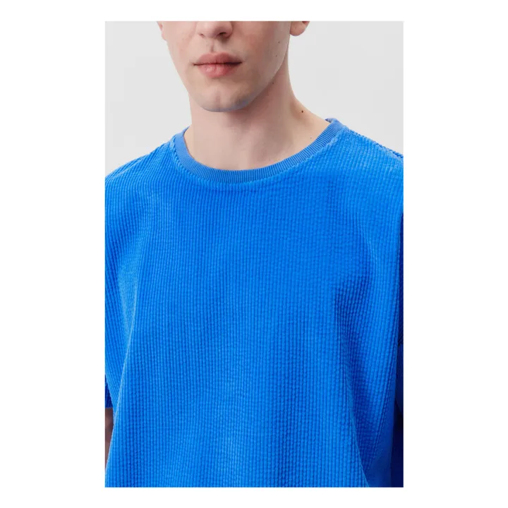 American Vintage T-shirt Padow Velours | Bleu