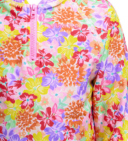 Funkita Badeshirt - Zippy Rash - UV50+ - Summer Garden