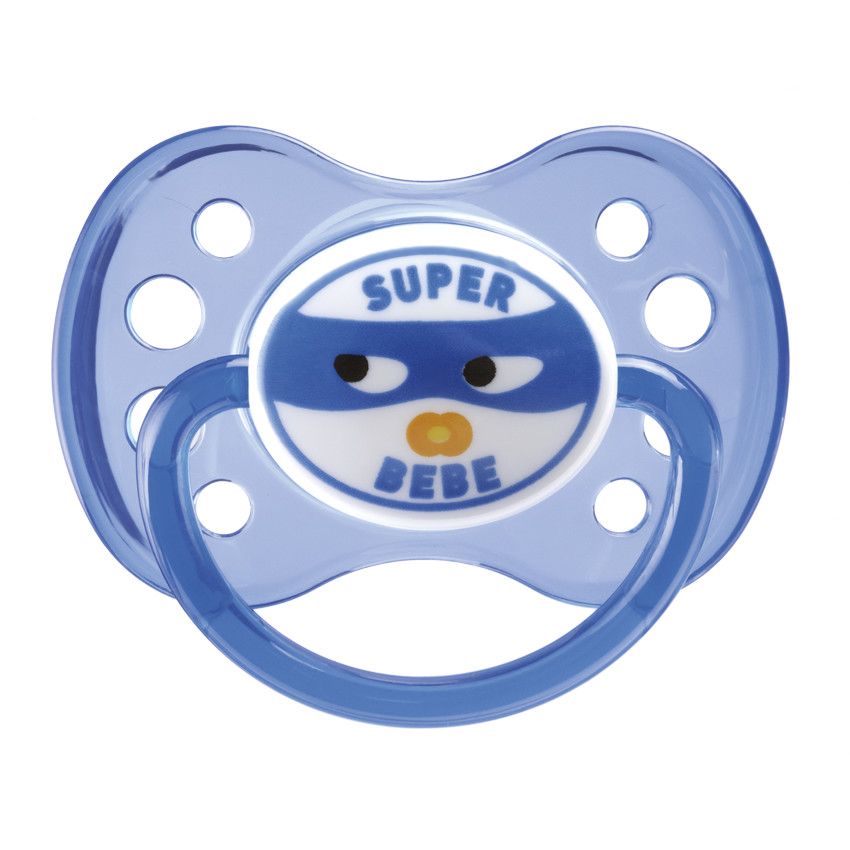 Sucette silicone Physio super bébé - 6 mois et plus - Rose
