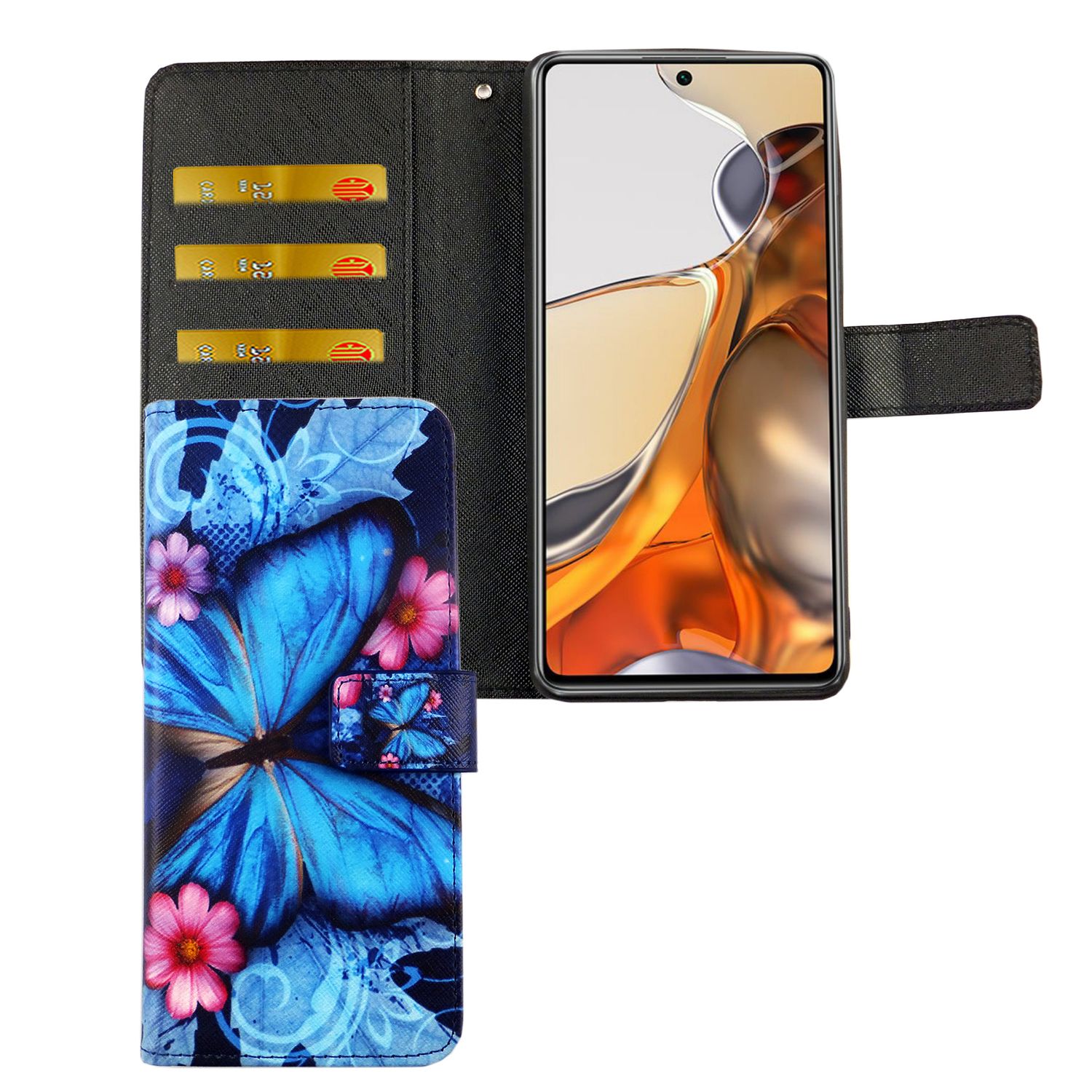 Handyhülle für Xiaomi 11T Pro Case Cover Schutztasche Schutzhülle Bookstyle Neu