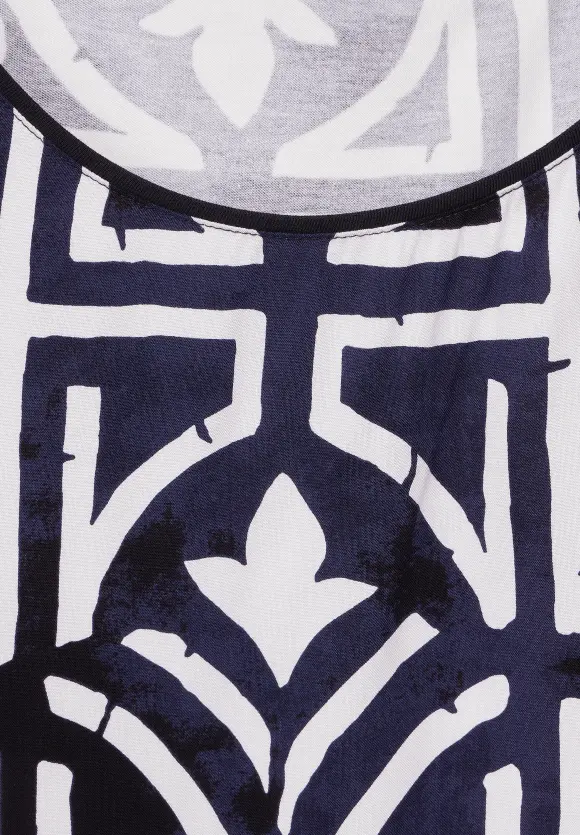 Print T-Shirt - deep blue