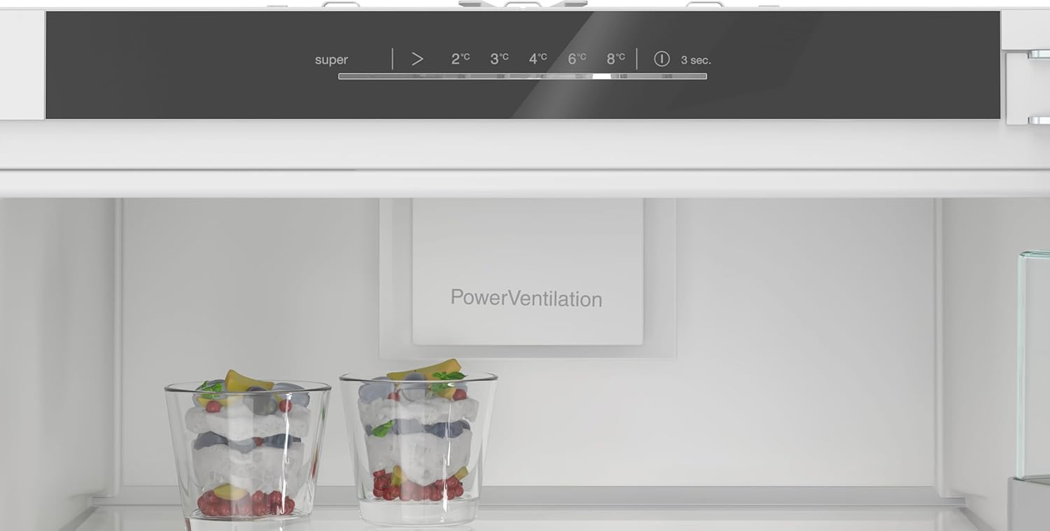 Siemens KI81RADD0, iQ500, Einbau-Kühlschrank, 177,5 x 56 cm Nische, 310 L, Made in Germany, bottleRack für Flaschen, 2x längere Frische, schnellere Kühlung, softClosing-Tür, sehr Leise, Flachscharnier