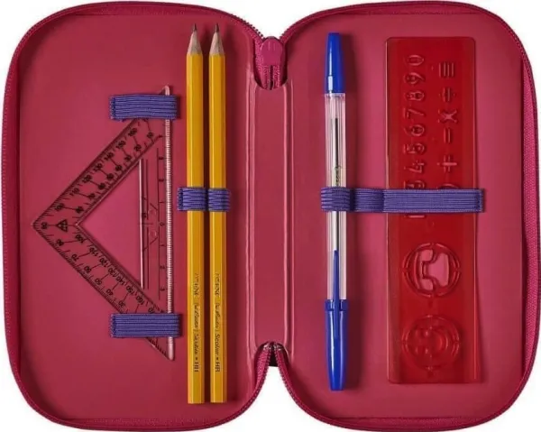 Herlitz TriCase - Blyantetui - 31 dele - polyester - Vintage Love