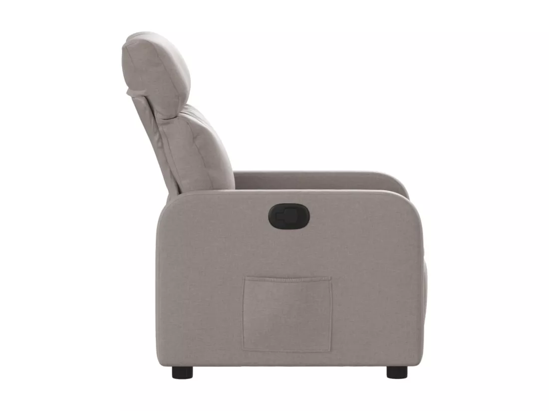 Fauteuil inclinable Taupe Tissu