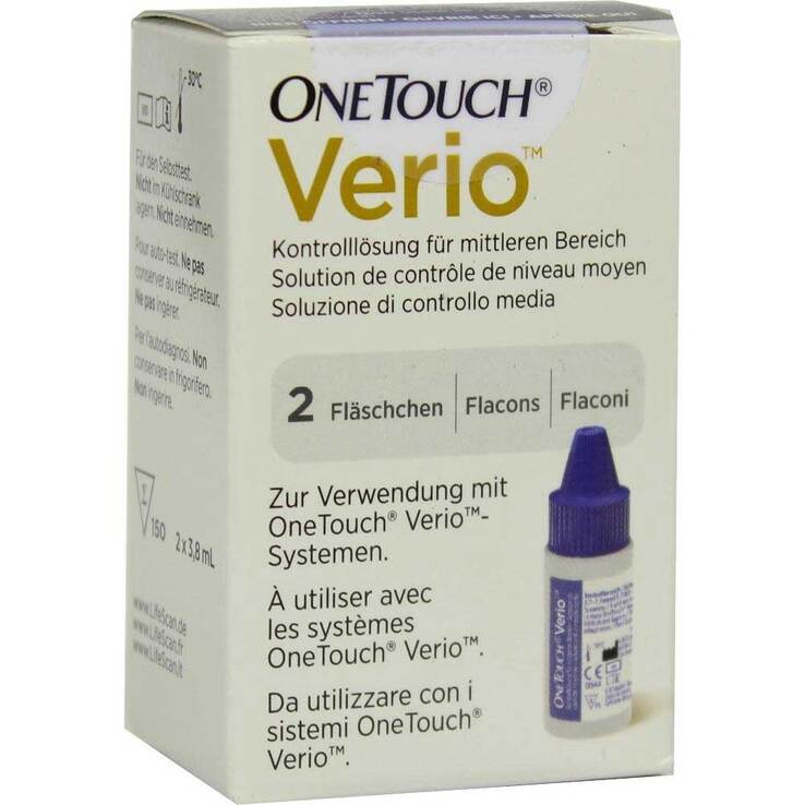 One Touch Verio Kontrolllösung mittel, 2X3.8 ml