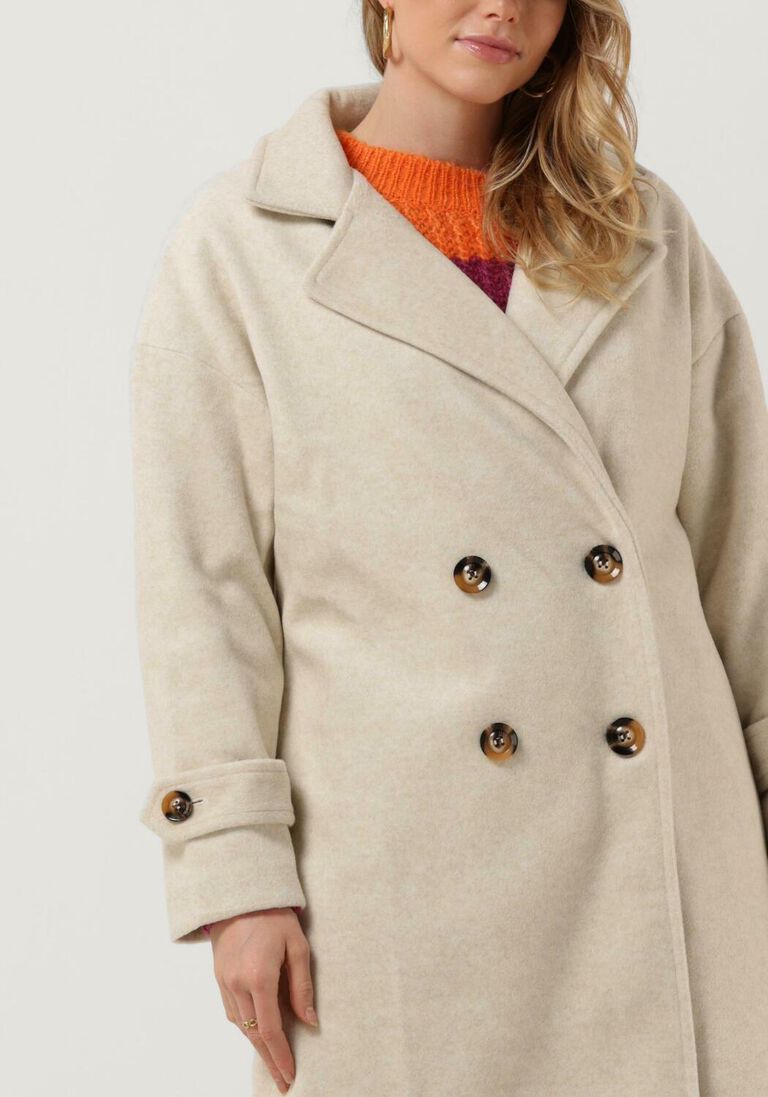 YDENCE lichtgrijze ydence mantel coat georgia