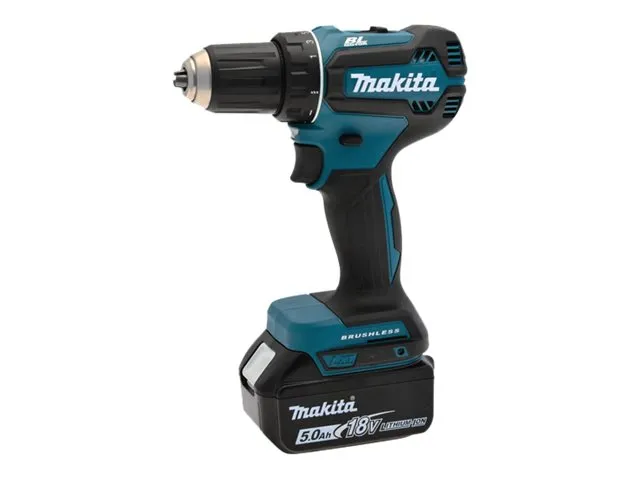 Makita DDF485RTJ3 - Bor/driver - ledningfri - 2-hastigheders - nøgleløs borepatron 13 mm - 50 N·m - 3 batterier - 18 V