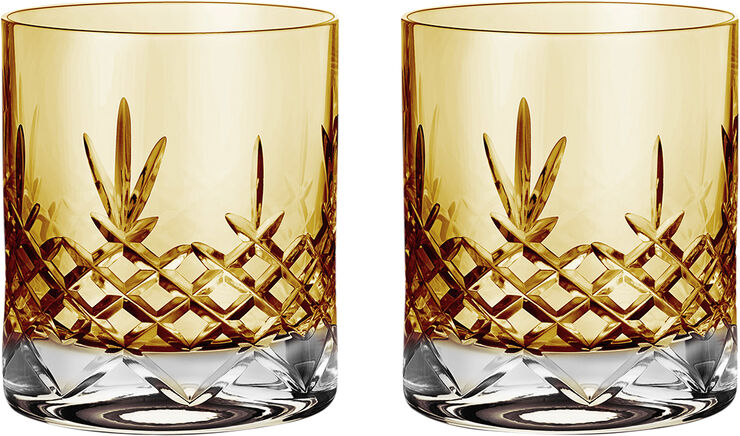 Frederik Bagger Crispy Citrine Lowball - 2 pcs. Gul & transparent