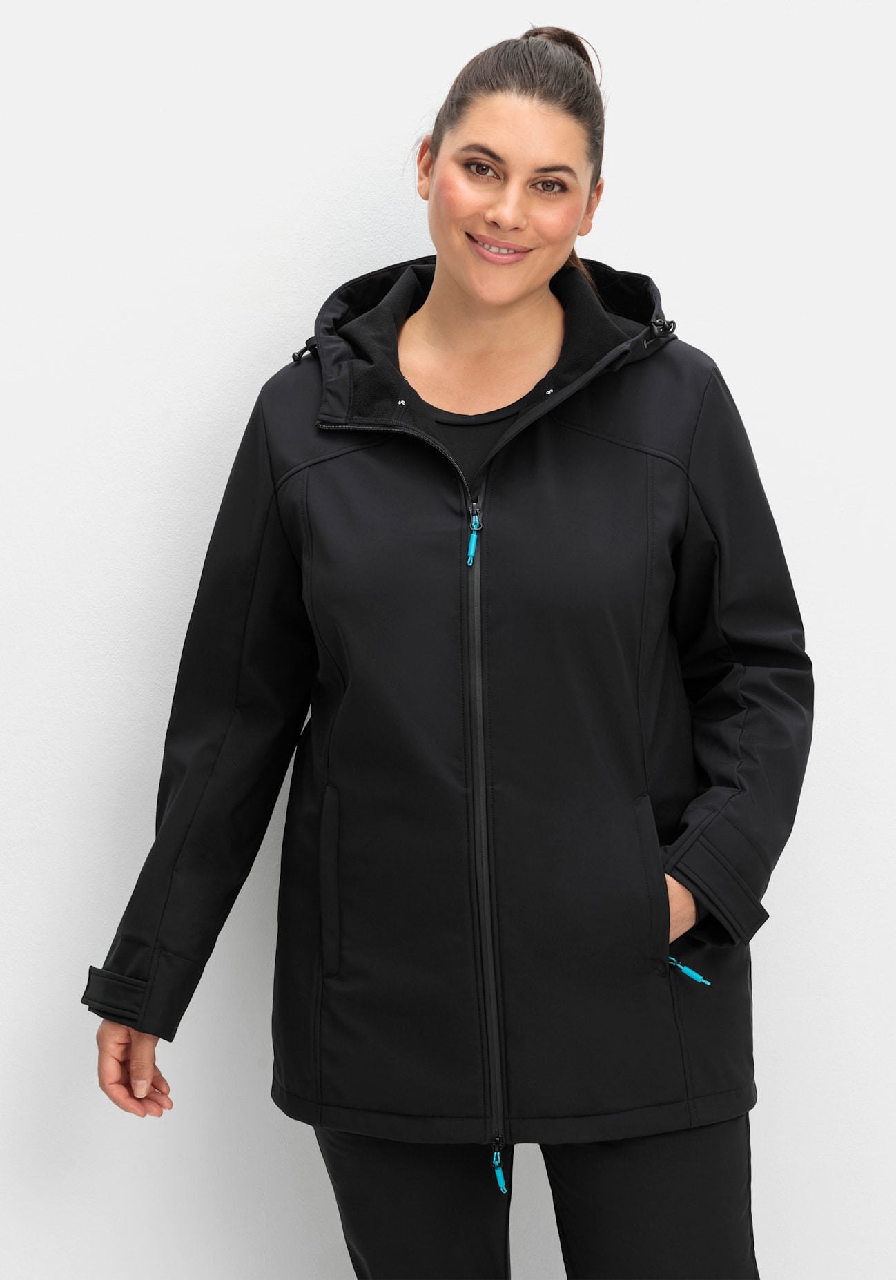 Sheego Softshelljacke mitKapuze