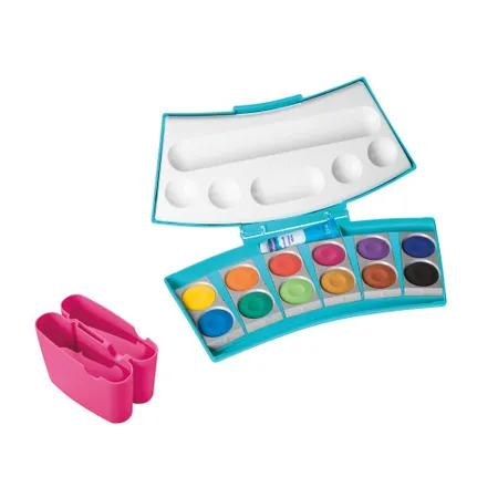 Pelikan Farbkasten ProColor®, Türkis/Pink, 12 Farben