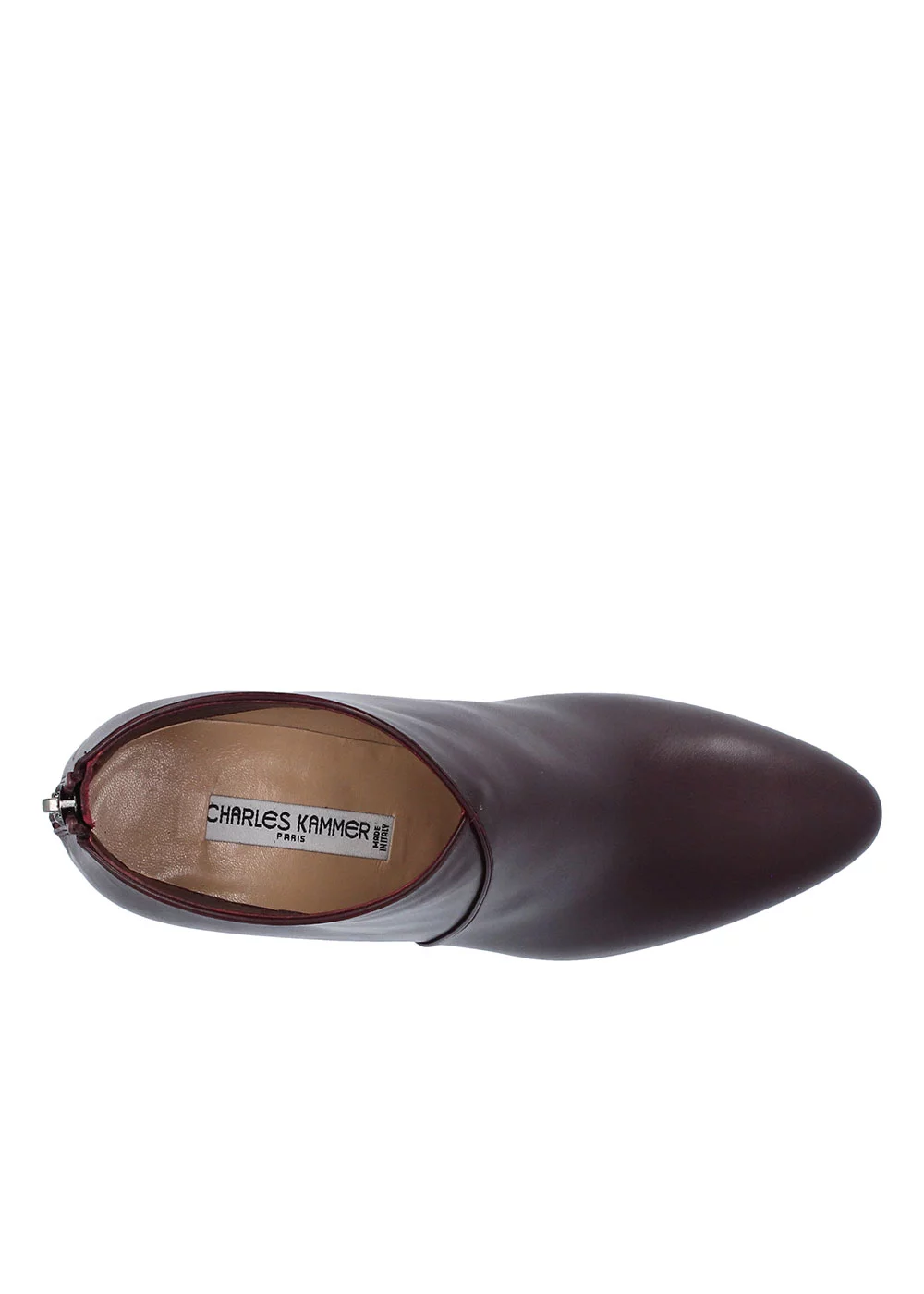 BOOTS BARGUE CUIR BORDEAUX
