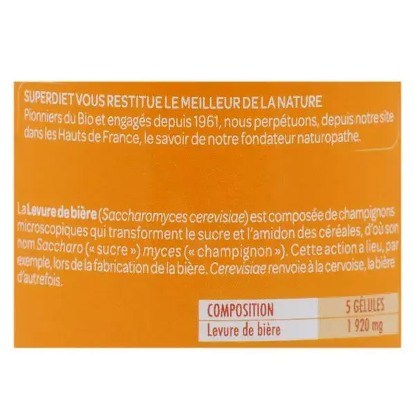 Superdiet Levure de Bière 125 gélules