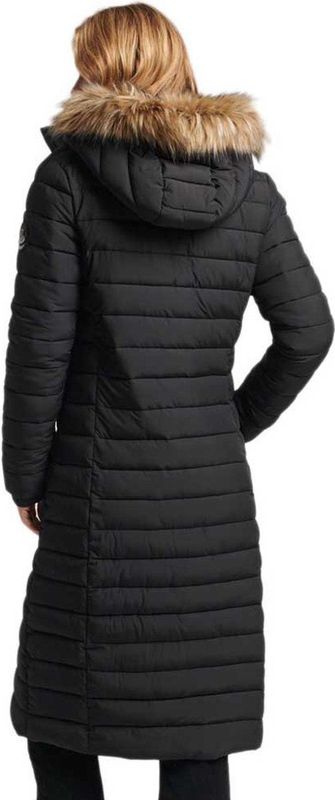 Superdry - Superlange Fuji Jas - Dames - Gewatteerd - Kleur