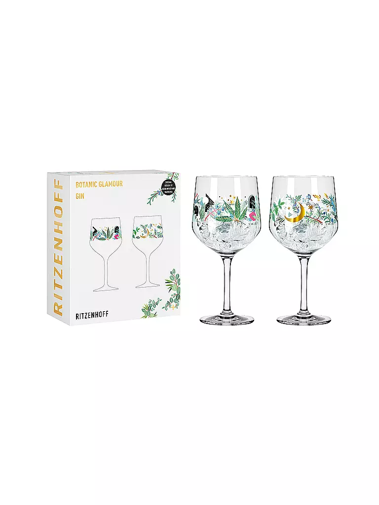 RITZENHOFF Gin Glas 2-er Set BOTANIC GLAMOUR #7 #8 Good Wives bunt