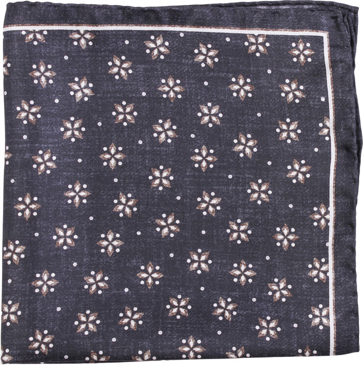 Amanda Christensen Pocket Square 909 anthracite melange