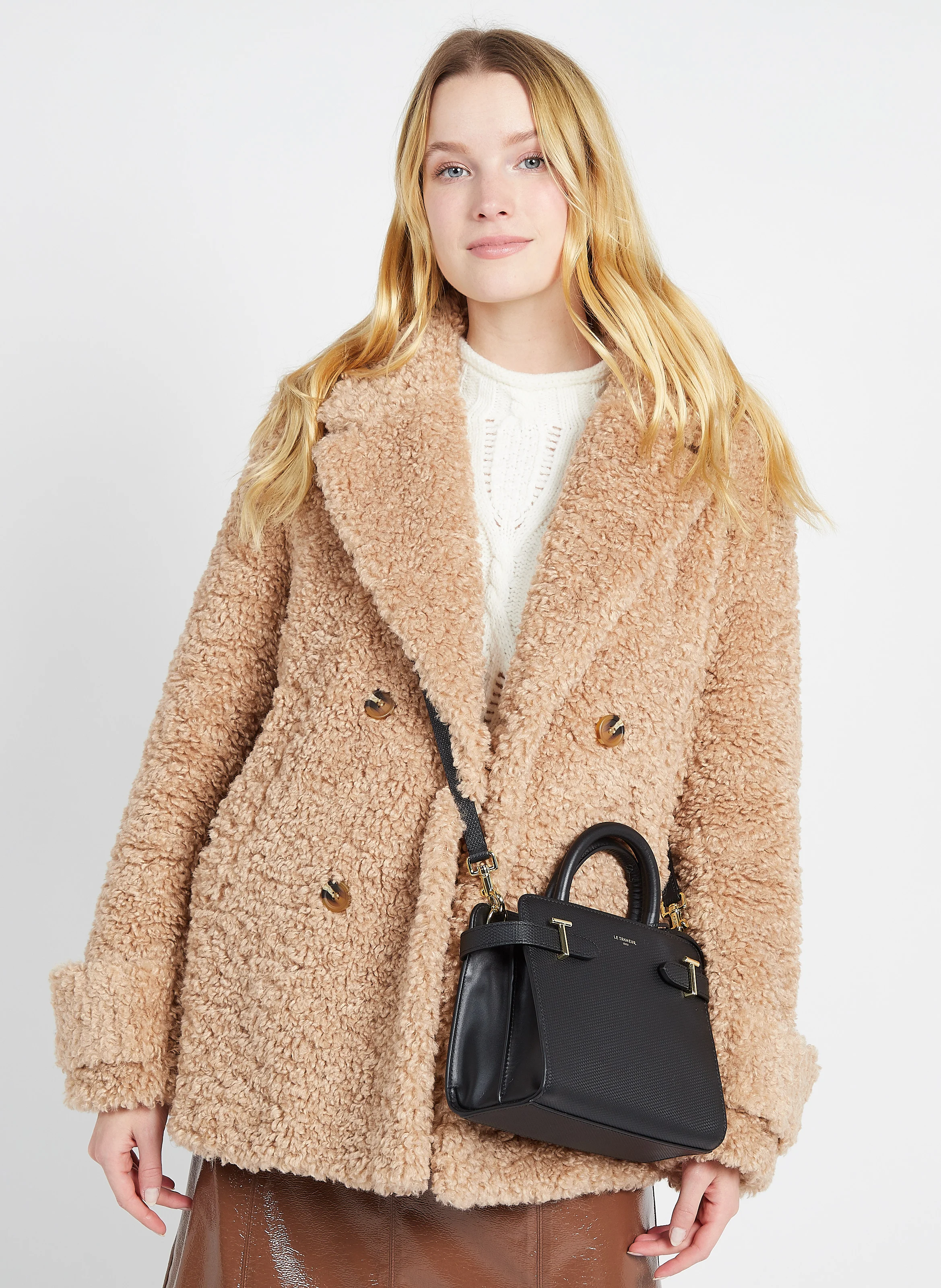 EMILIE - Sac bandoulière en cuir | Noir