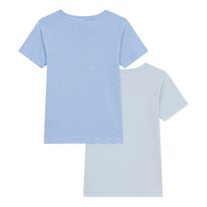 Petit Bateau Lot 2 T-shirts Rayés | Bleu