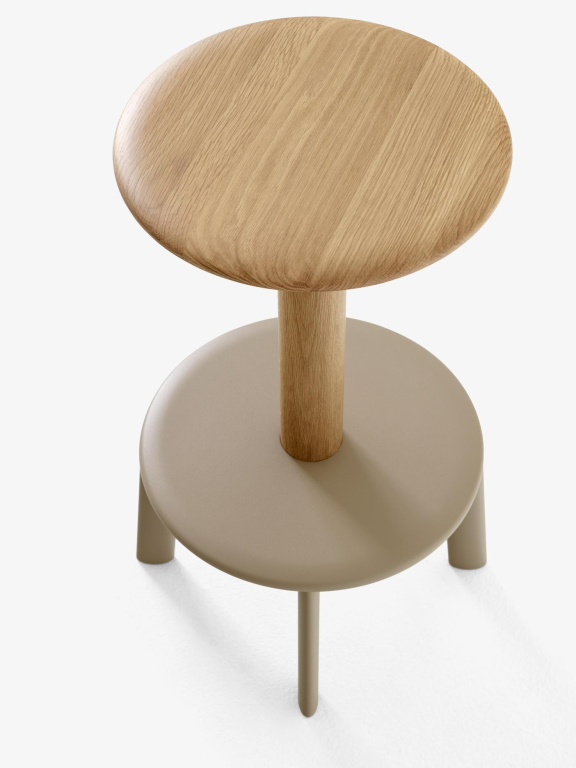 &tradition Massif AV39 barkruk H65 eiken & beige